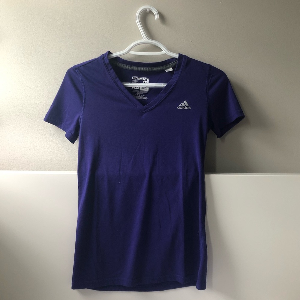 Adidas: Purple-Blue T-Shirt